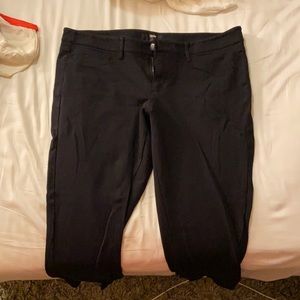 Black jeggings, size 14.